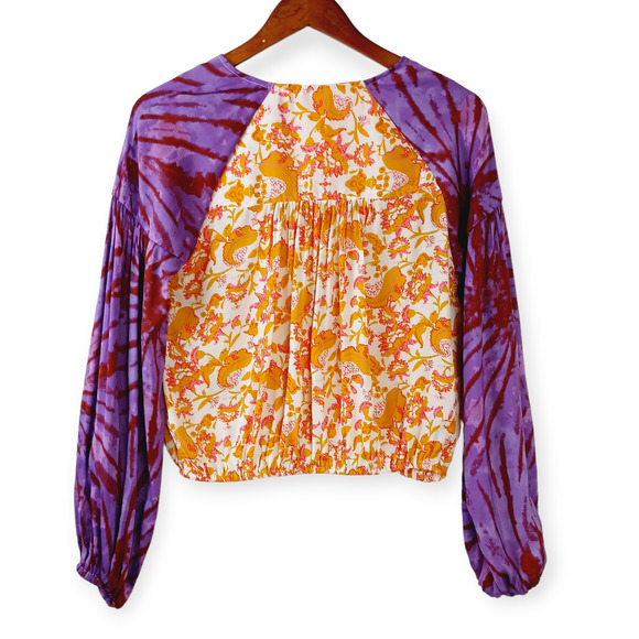 Free People SZ XS Cruisin Together Surplice Top OB948207 - Picture 5 of 7